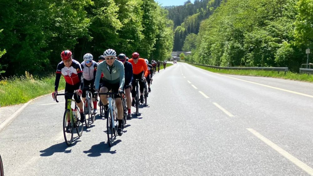 Saisonauftakt der Rennradfahrer